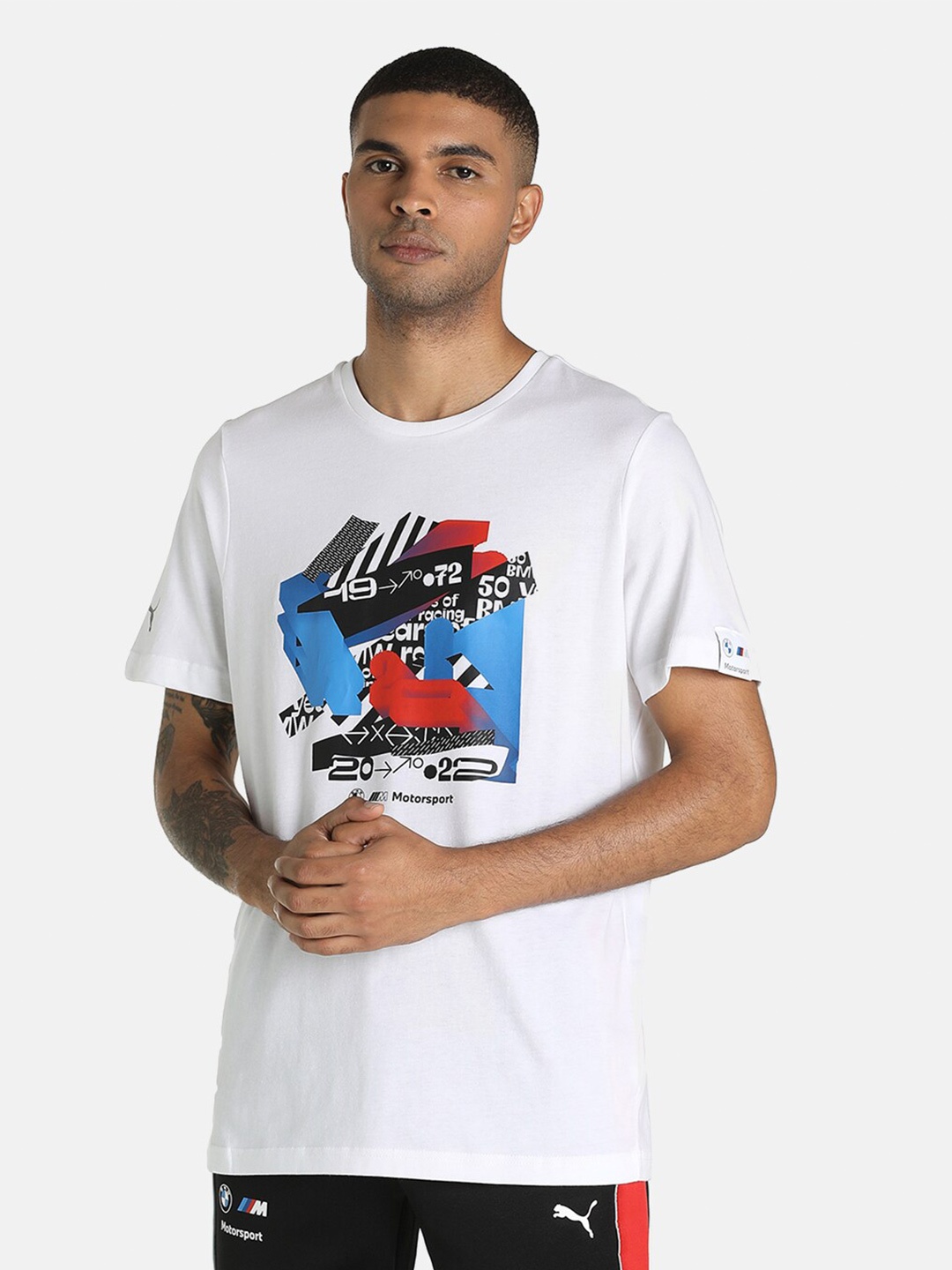 

PUMA Motorsport Men White BMW M Motorsport Graphic MSP T-shirt