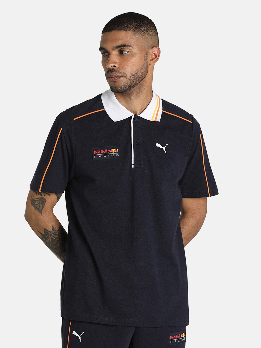 

PUMA Motorsport Men Blue Red Bull Racing MT7 Polo Motorsports T-shirt