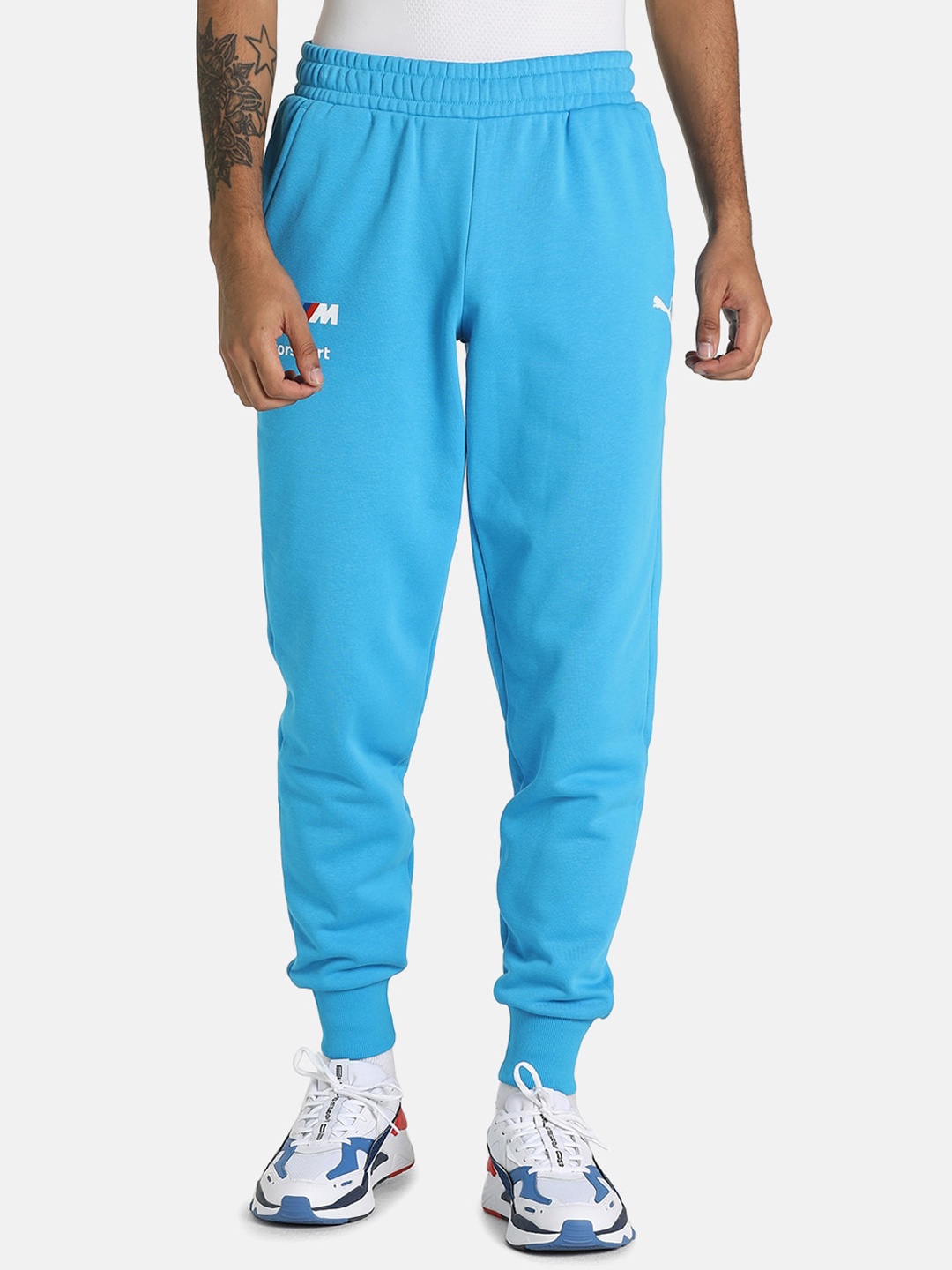 

PUMA Motorsport Men Regular Fit Solid Cotton BMW Motorsports Joggers, Blue