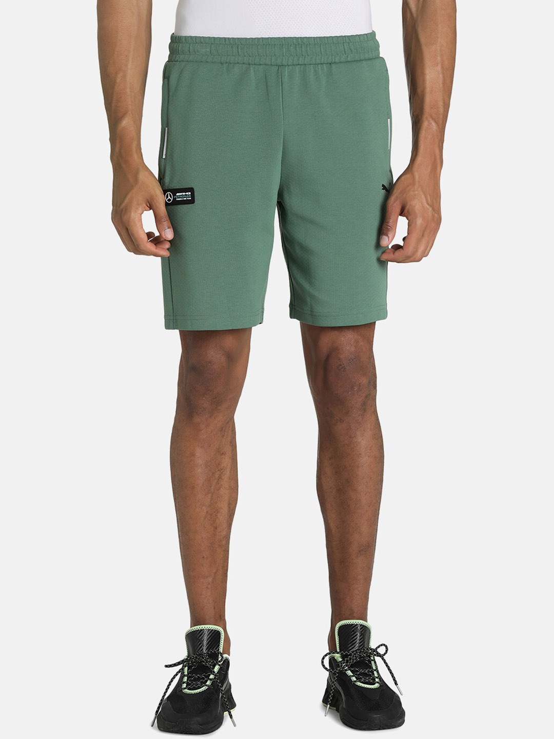 

PUMA Motorsport Men Green MAPF1 Regular Fit Motorsport Shorts