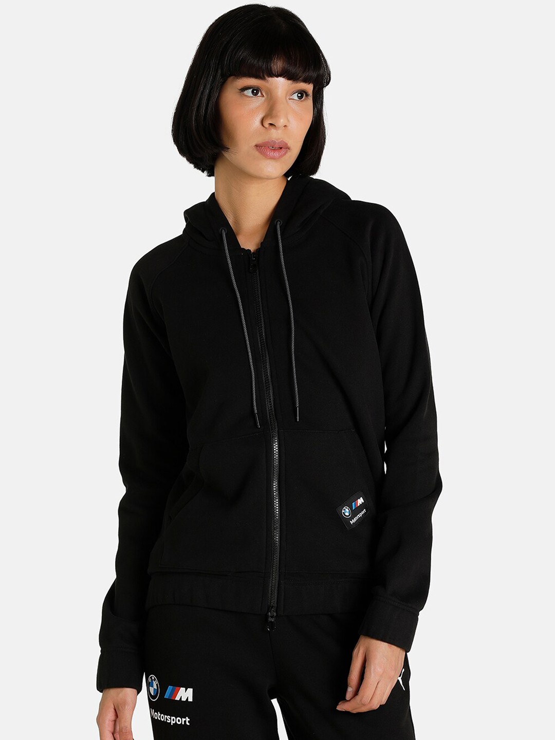 

PUMA Motorsport Women Black BMW M Motorsport Women's HDD Sweat Outdoor Sporty Jacket