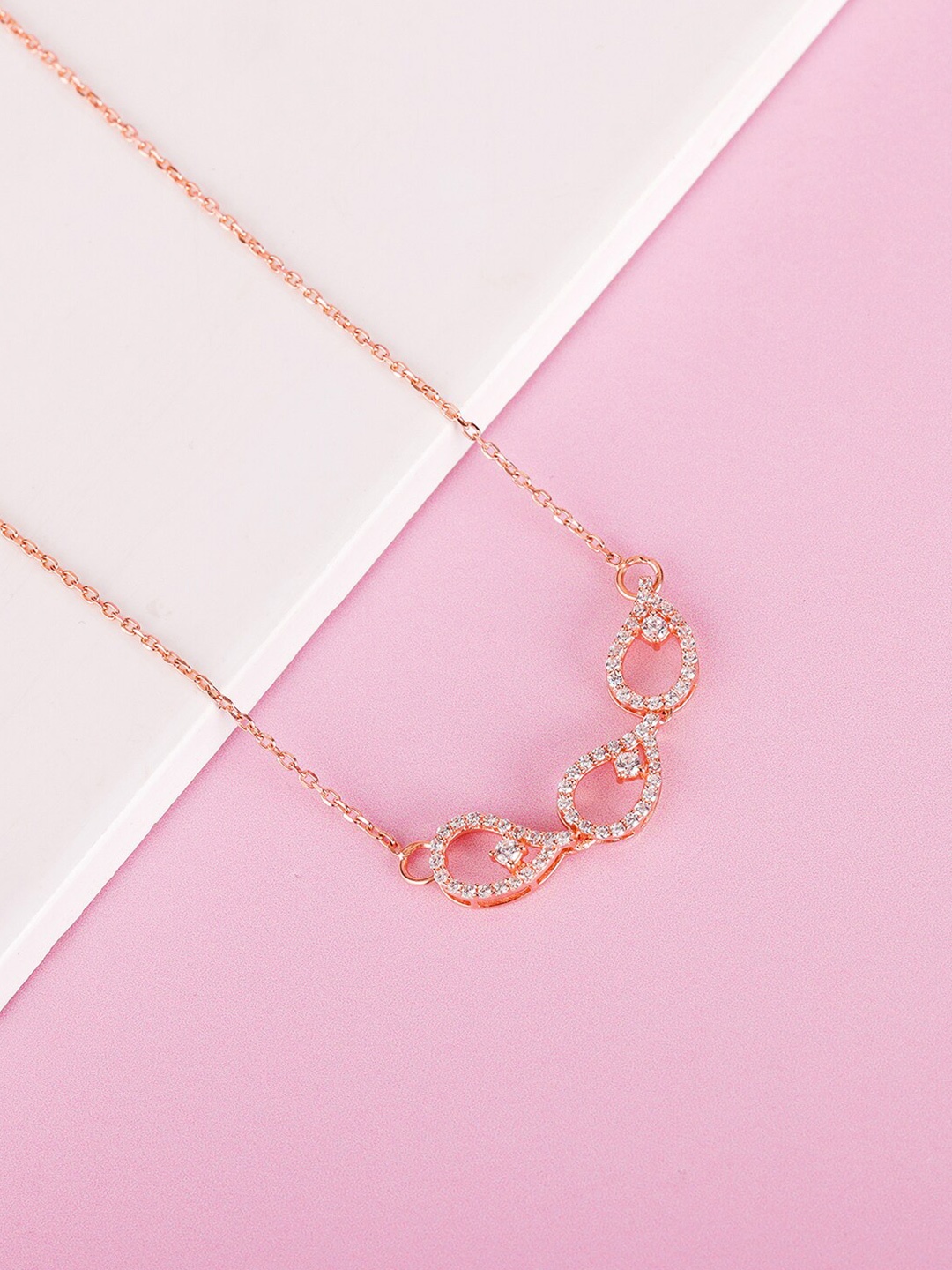 

GIVA Rose Gold Sterling Silver Rose Gold-Plated Chain
