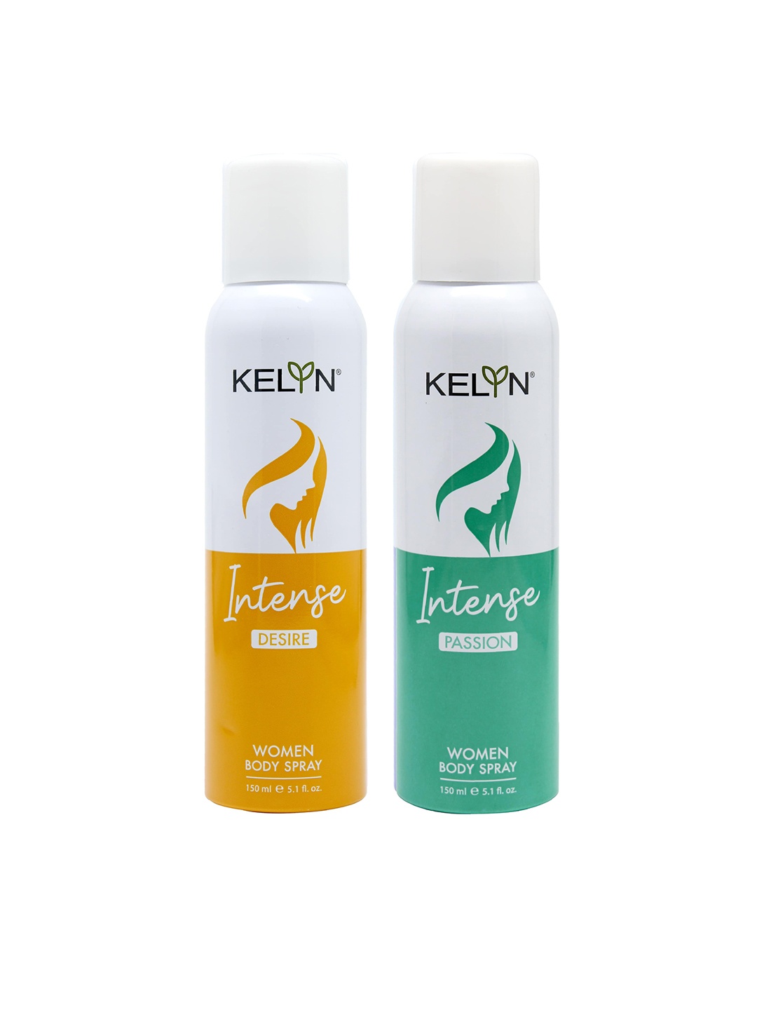 

KELYN Women Set of Long Lasting Intense Desire & Passion Body Spray - 150 ml Each, Green