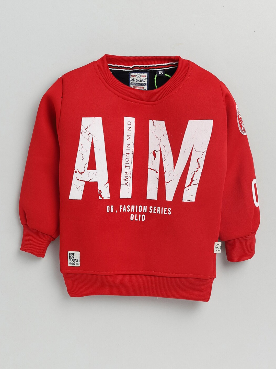 

Olio Kids Boys Red Printed T-shirt