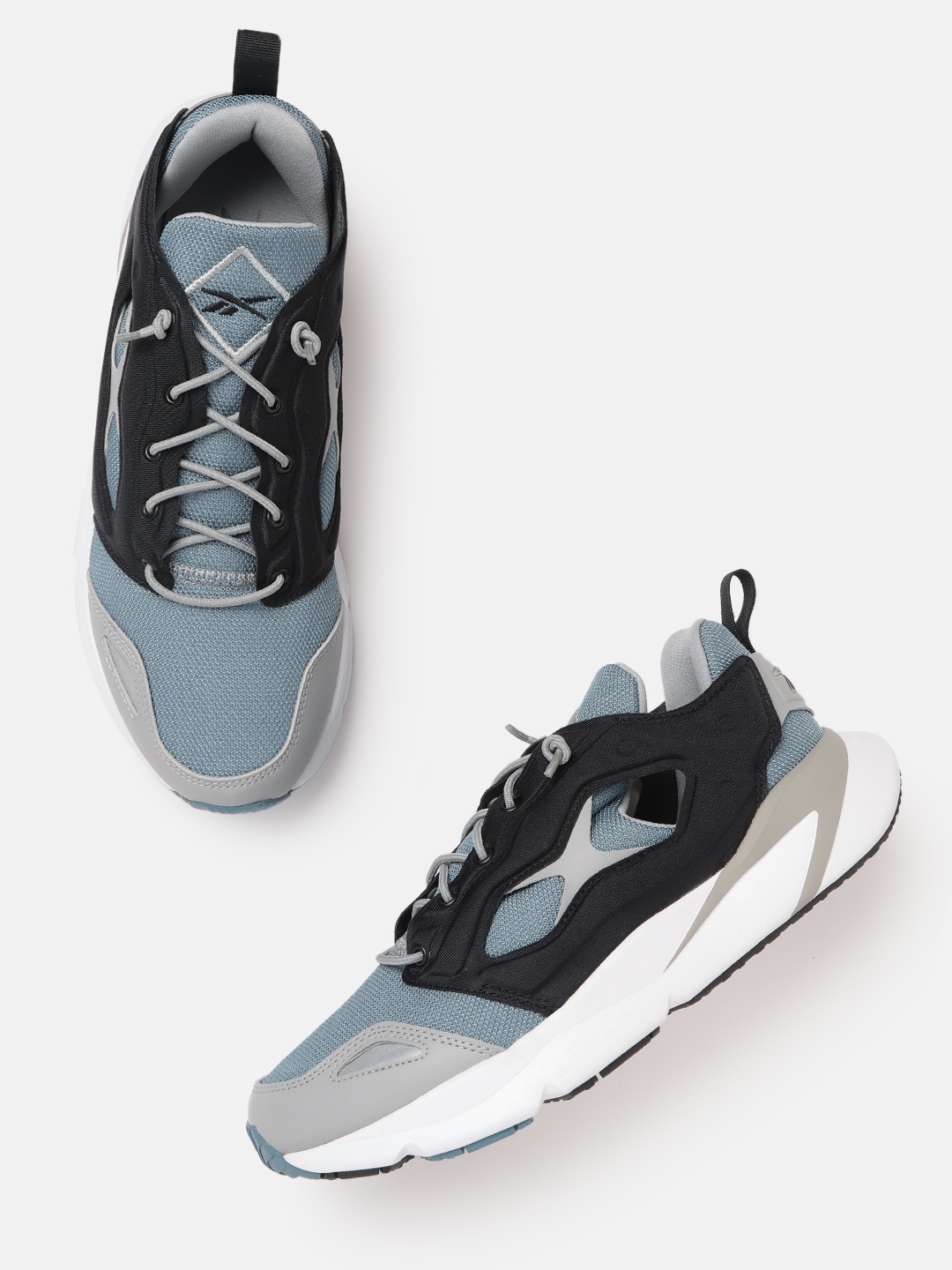 

Reebok Classic Unisex Silver-Toned Colourblocked Furylite 95 Sneakers