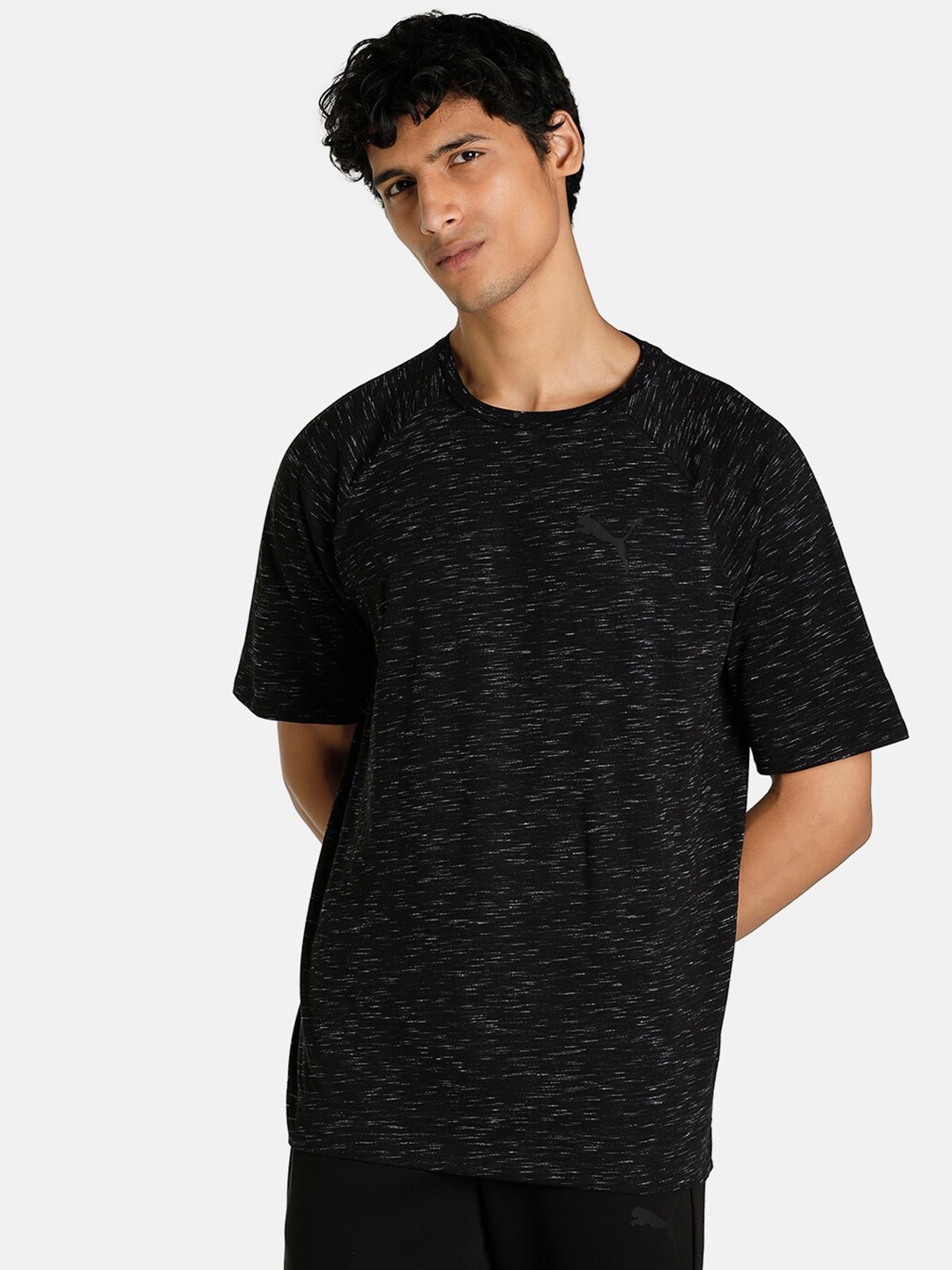 

Puma Men Black Day in Motion Regular Fit T-Shirt