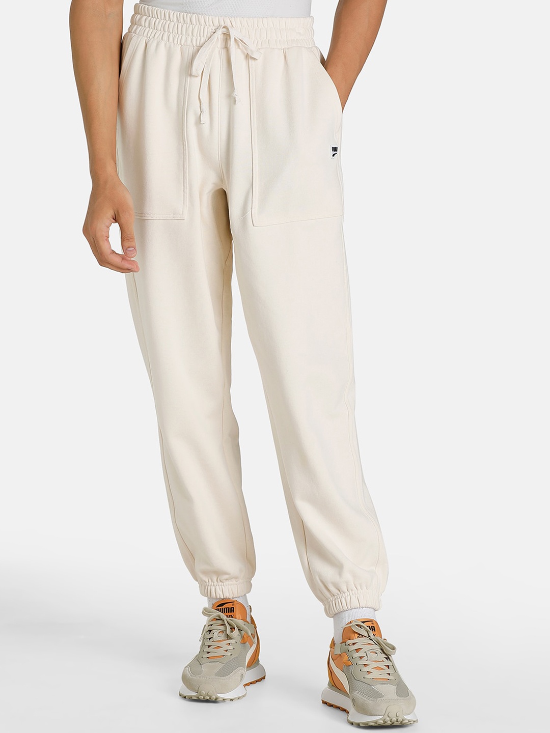 

Puma Men Downtown Track Pants, Cream