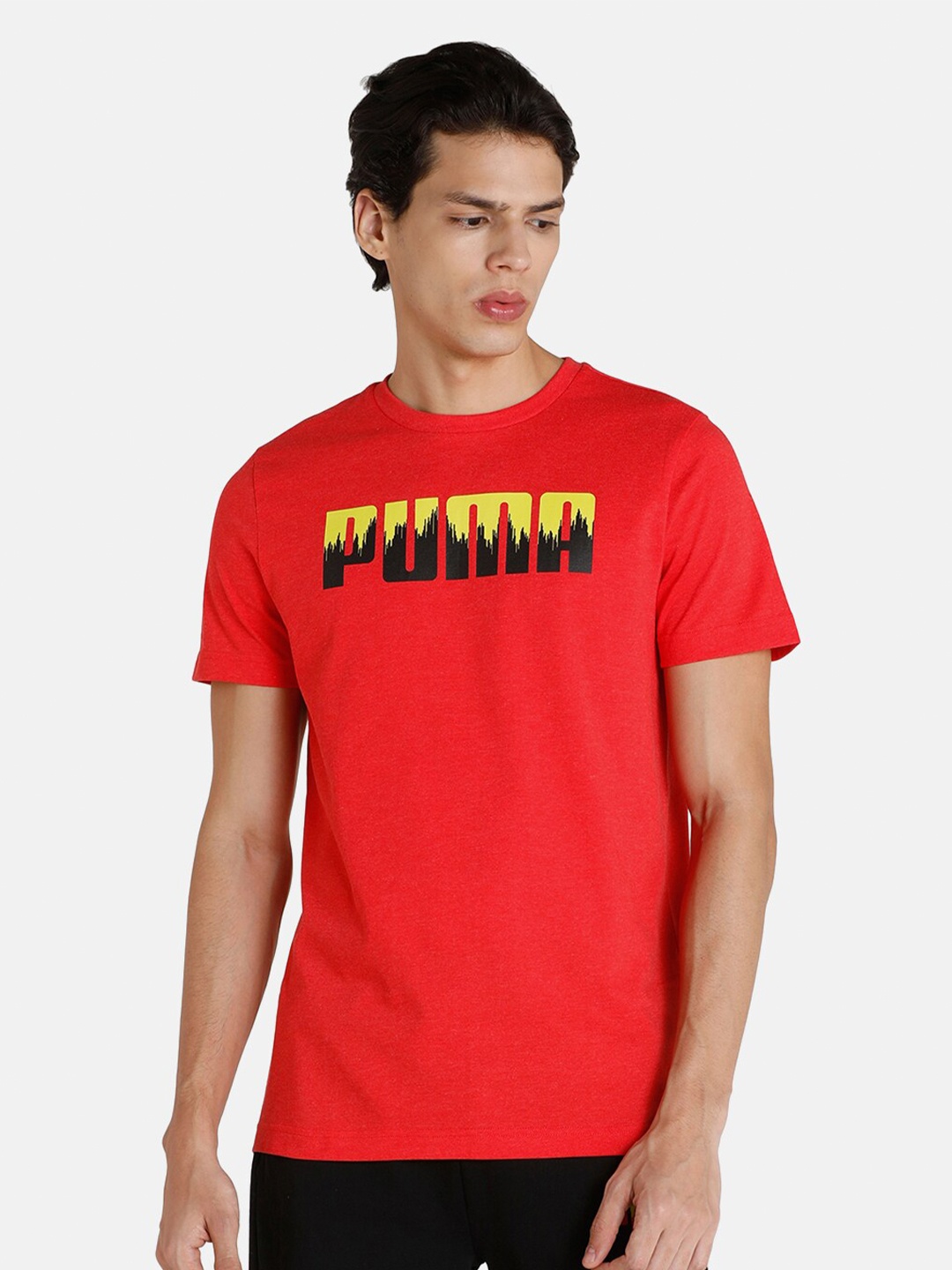 

Puma Men Red PUMA Heather T-Shirt