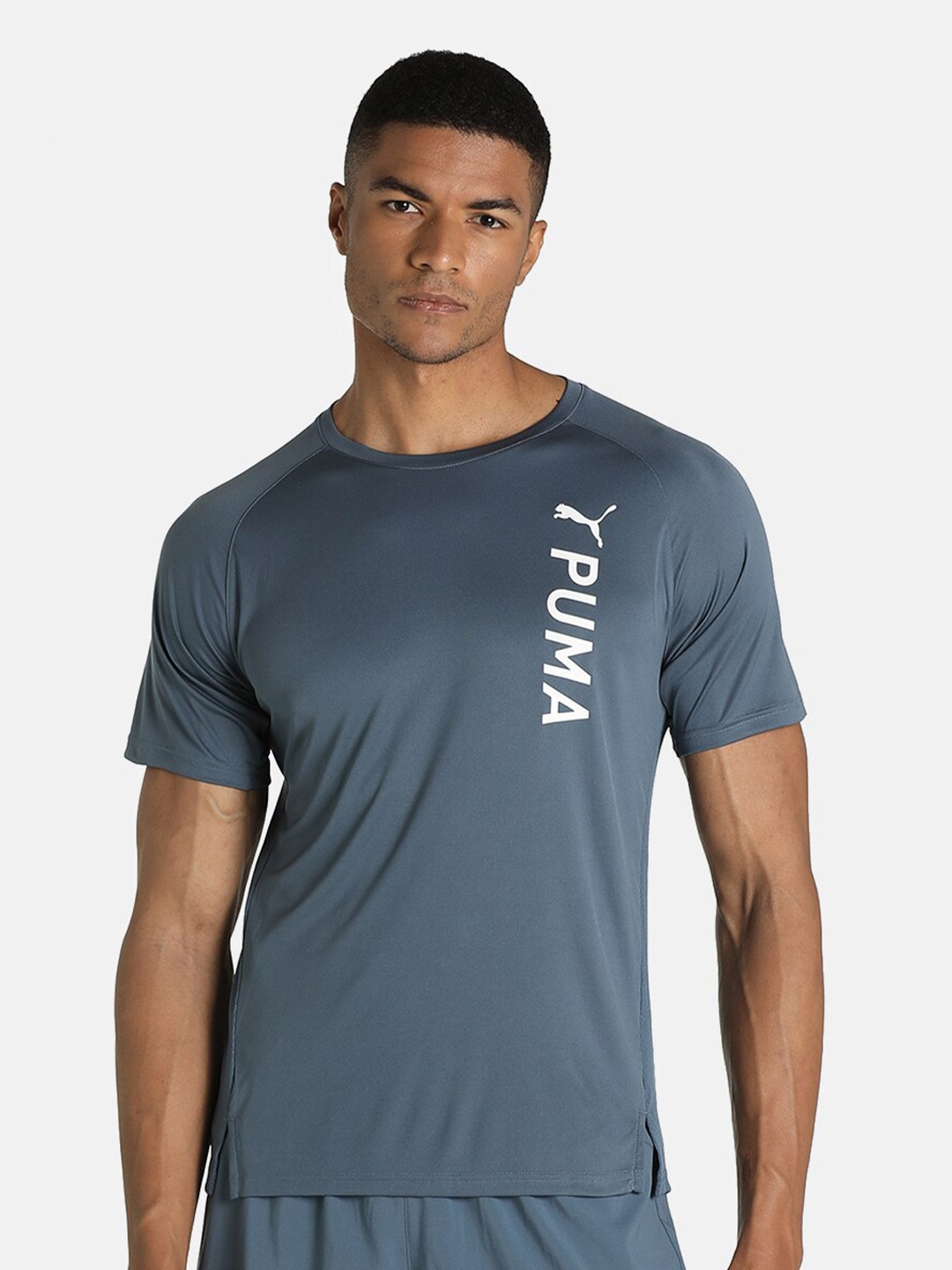 

Puma Men Grey PUMA Fit Short Sleeve Training T Shirt