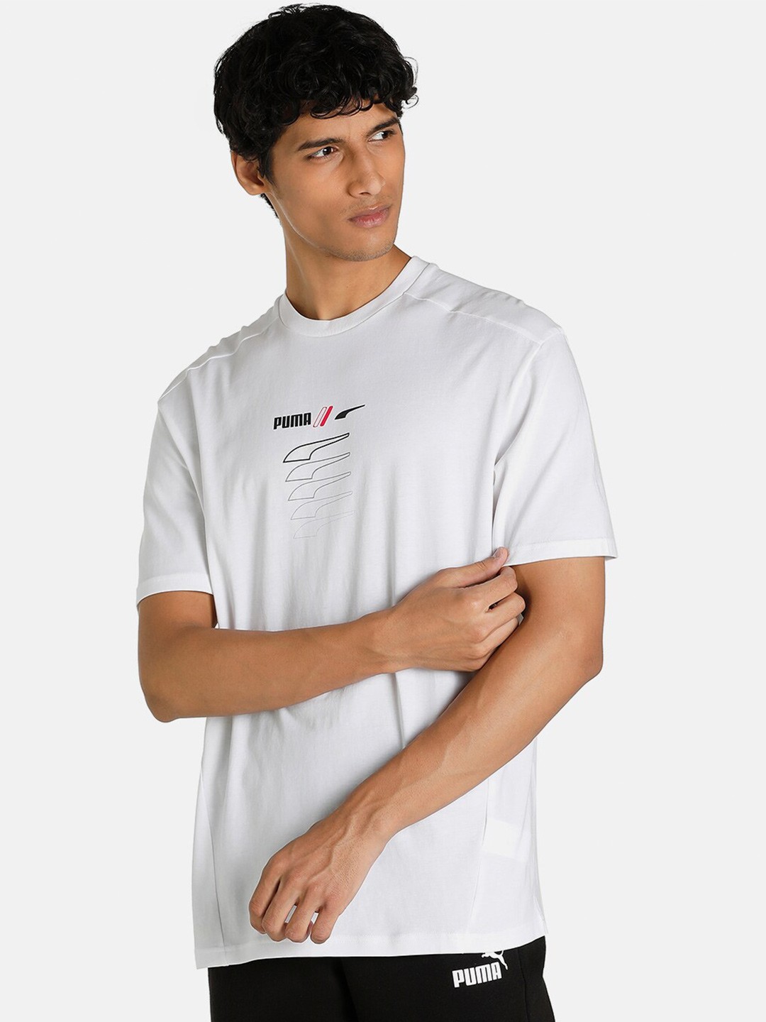

Puma Men White RAD/CAL Graphic Printed T-shirt