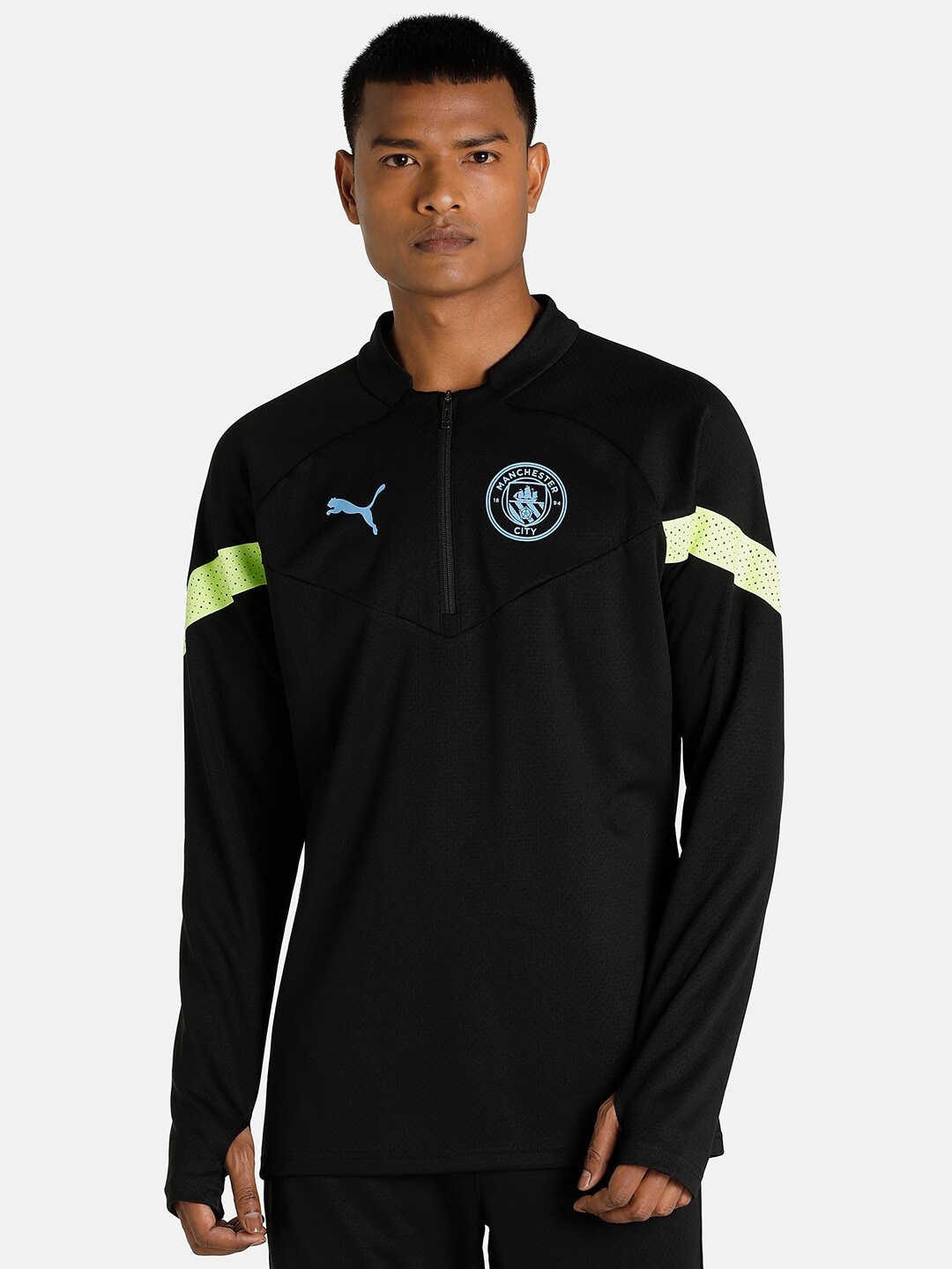 

Puma Men Manchester City FC Longline Sporty Jacket, Black