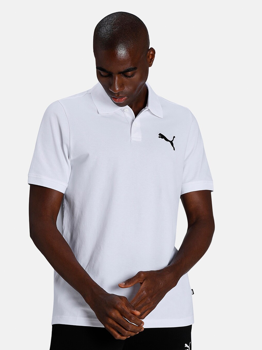 

Puma Men White Essentials Pique Regular Fit Polo Shirt