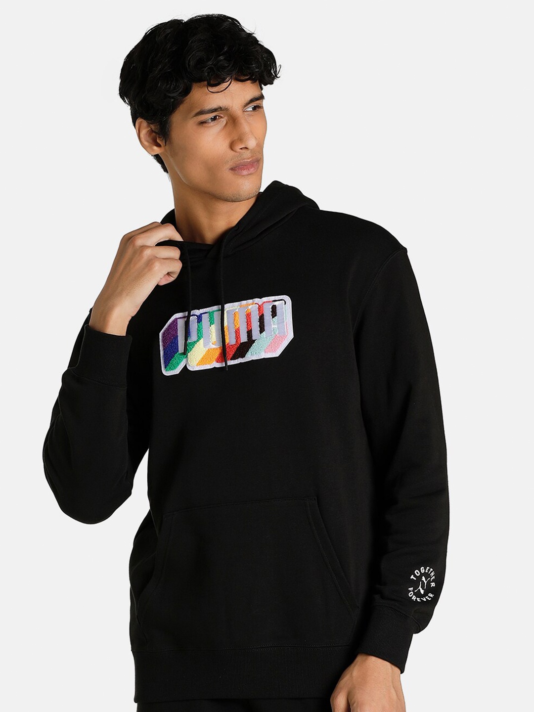 

Puma Men Black PRIDE Hoodie FT Sweatshirt