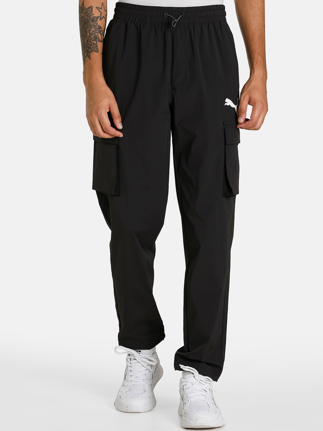 

Puma Men Open Road Woven Track Pants, Black