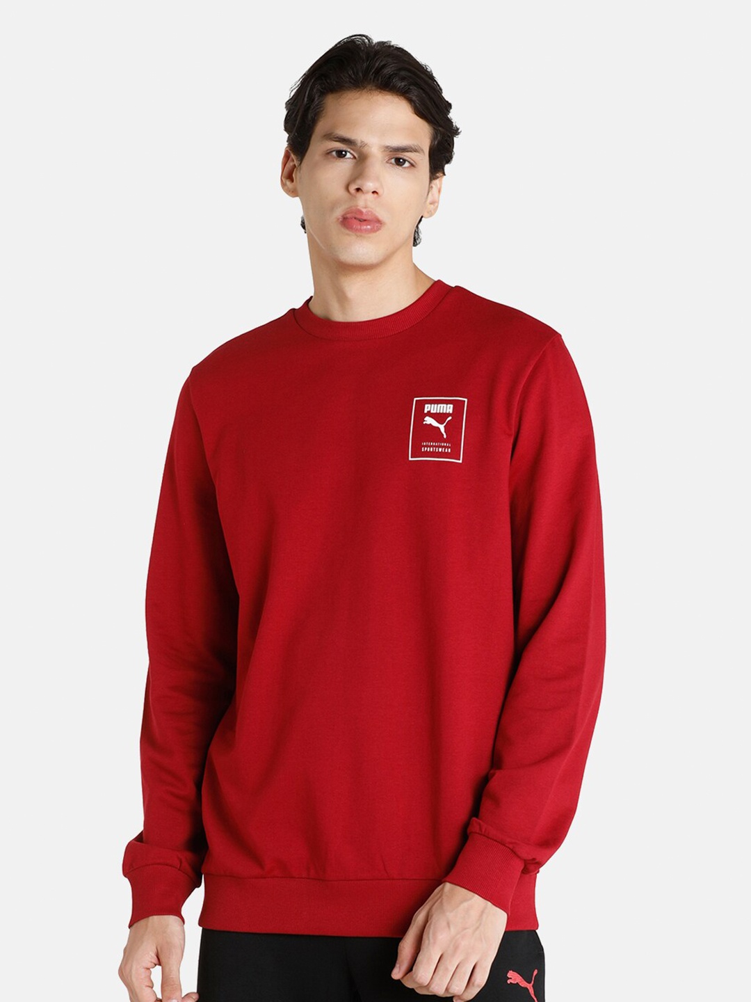 

Puma Men Red Regular Fit Sweatshirt