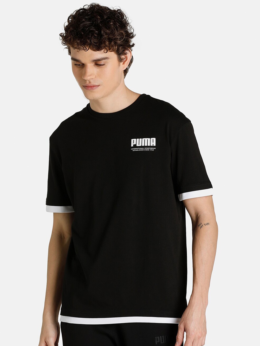 

Puma Men Black SUMMER COURT Elevated M T-shirt