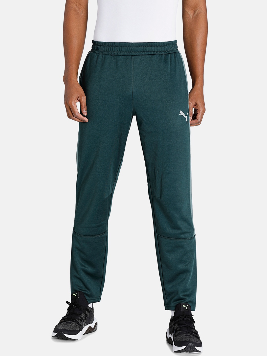 

Puma Men EVOSTRIPE Regular Fit Warm Slim Fit Track Pant, Green