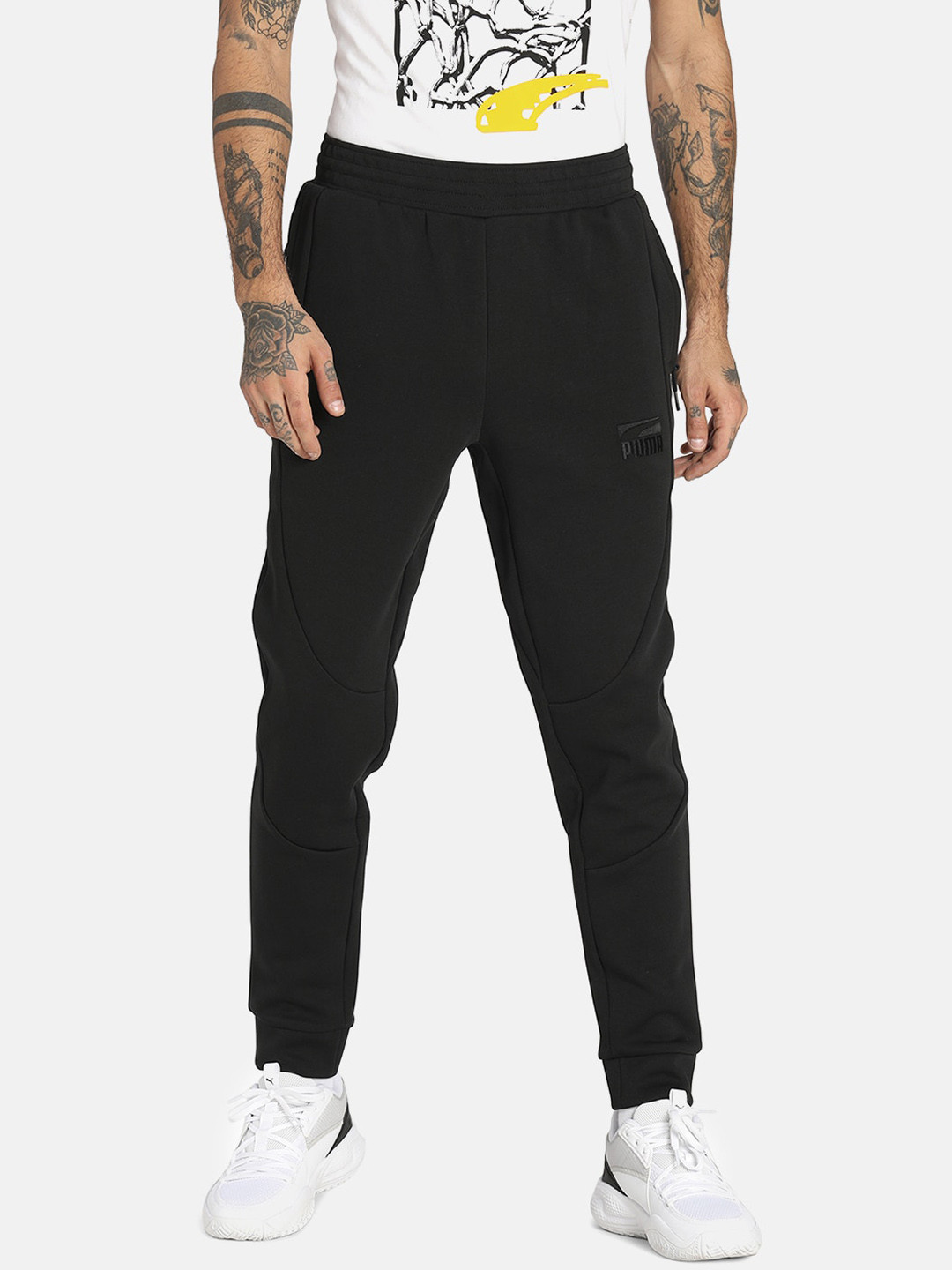 

Puma Men Black Solid Dime Knitted Joggers