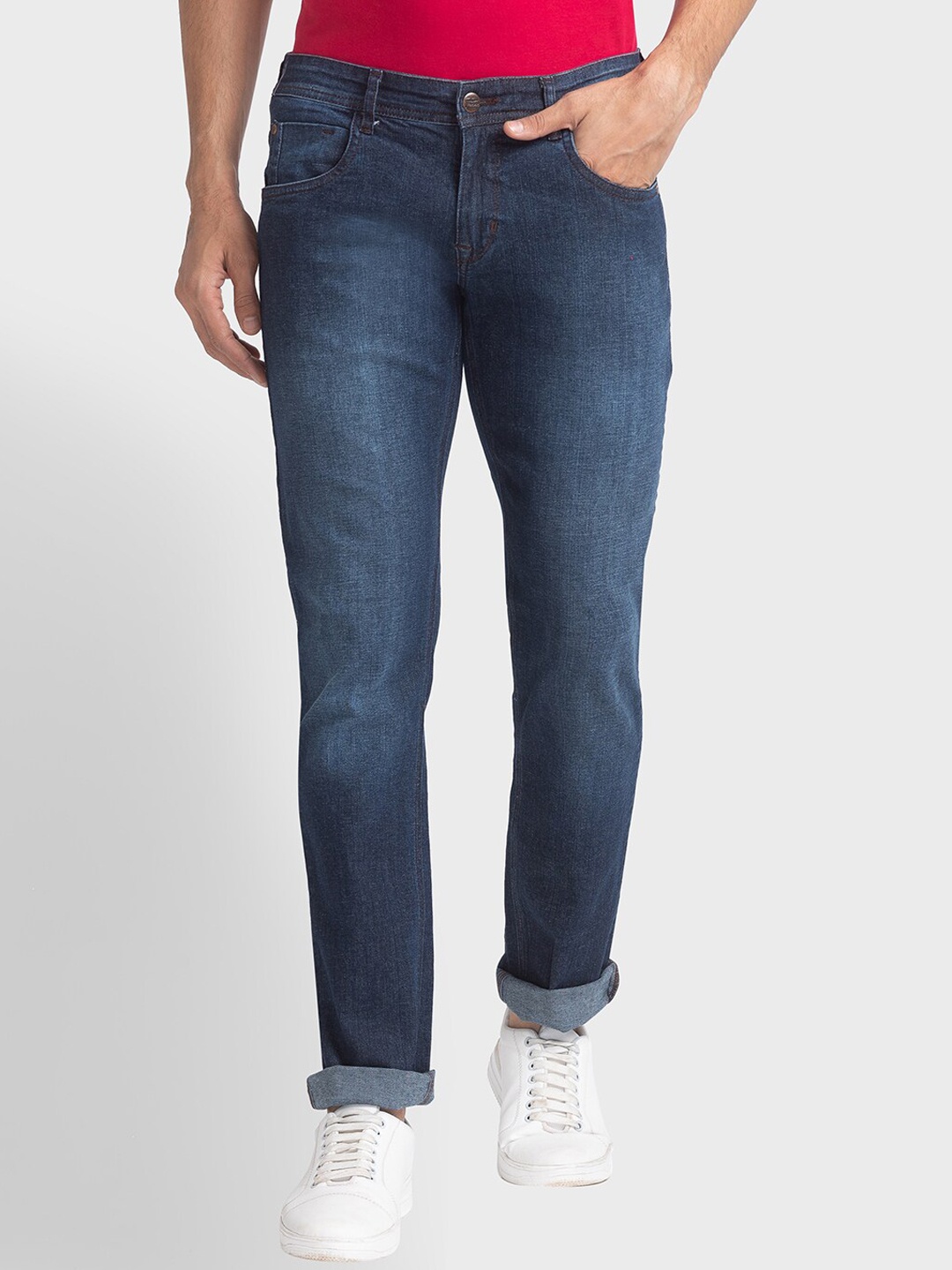 

ColorPlus Men Blue Tapered Fit Light Fade Jeans
