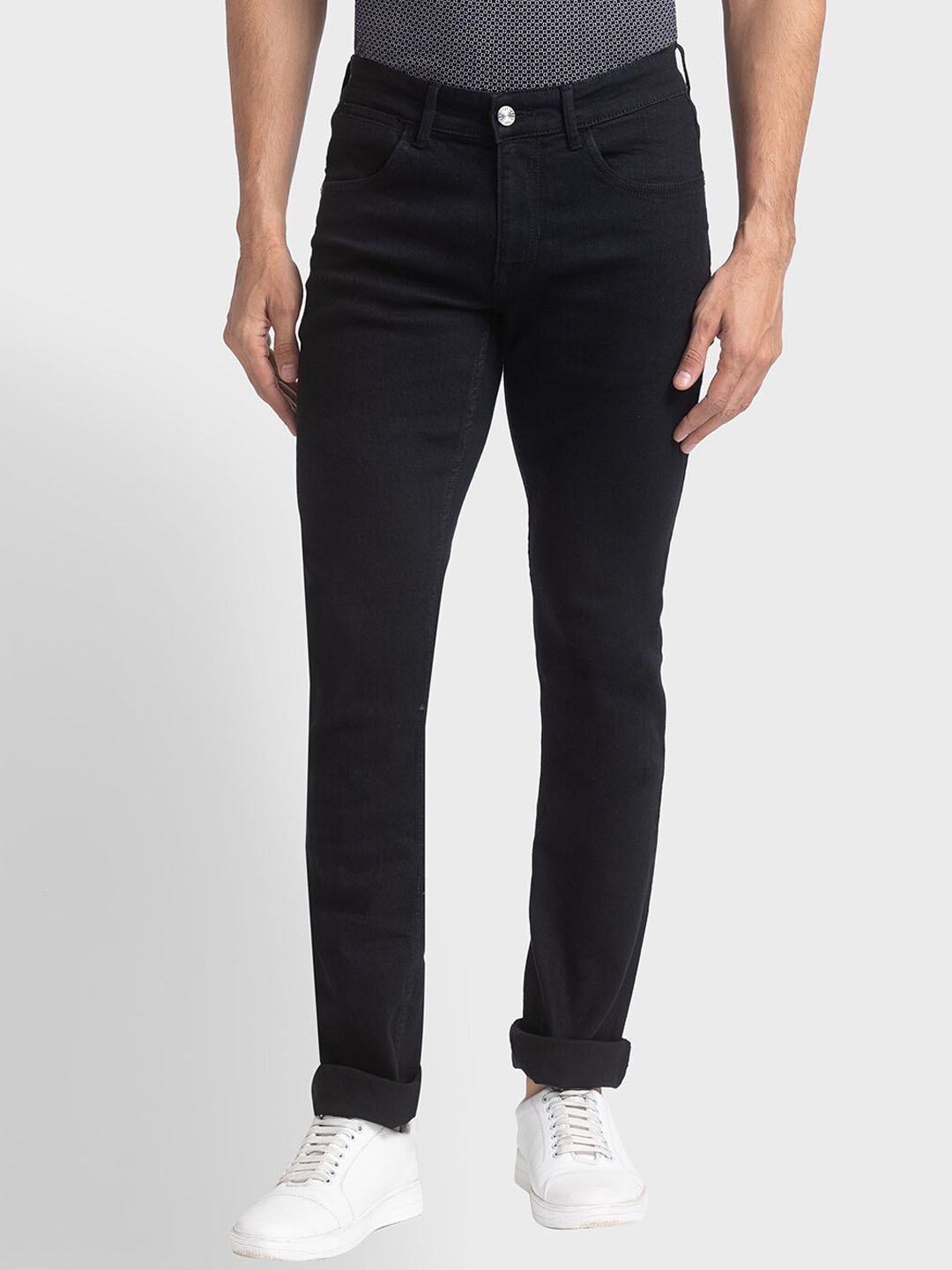 

ColorPlus Men Black Tapered Fit Jeans