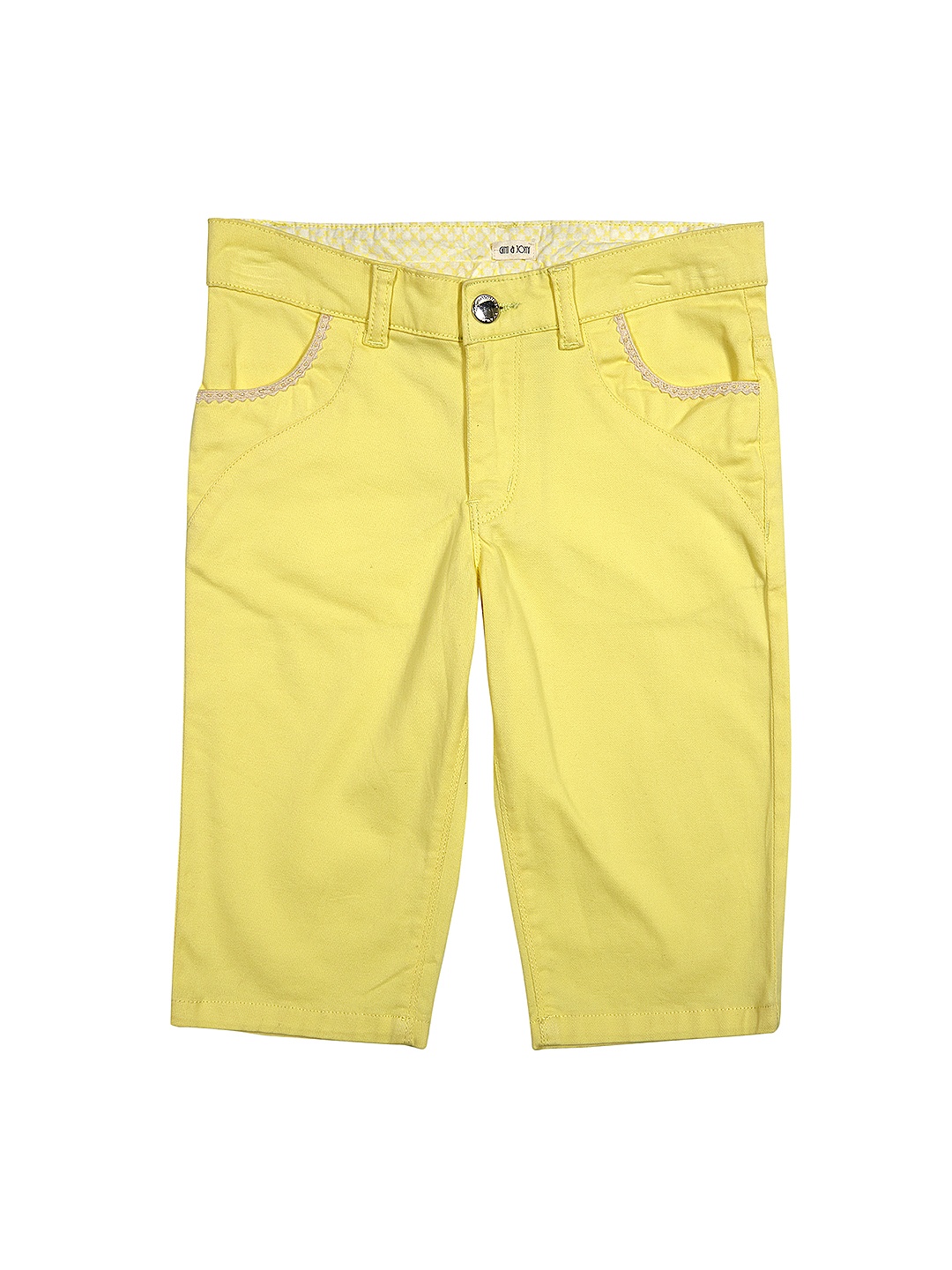 

Gini and Jony Girls Yellow Chinos