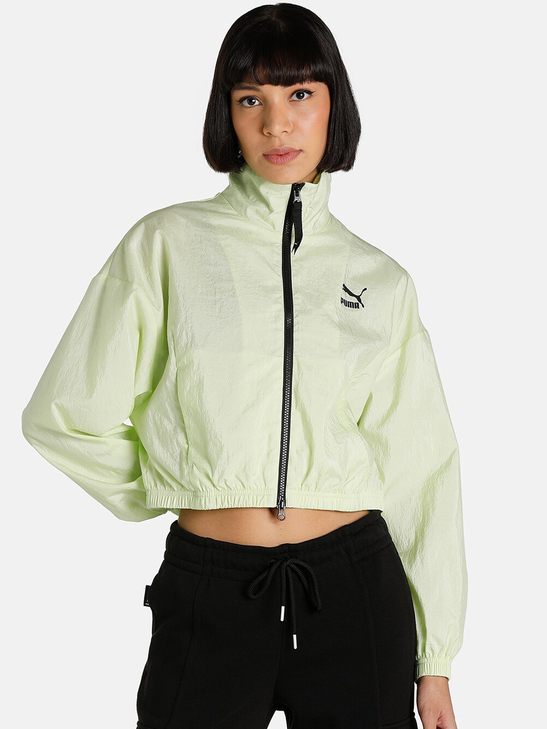 

Puma Women Green Dare To Woven Track Jacket