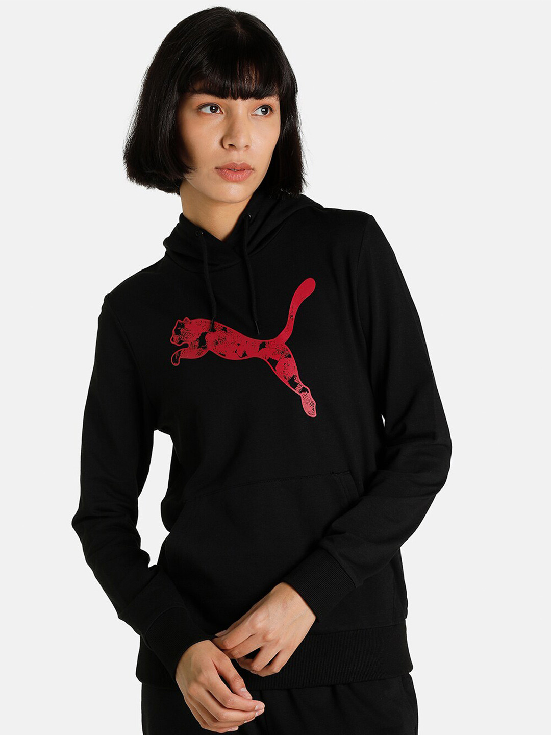 

Puma Women Black Printed PUMA Graphic Sweatshirt