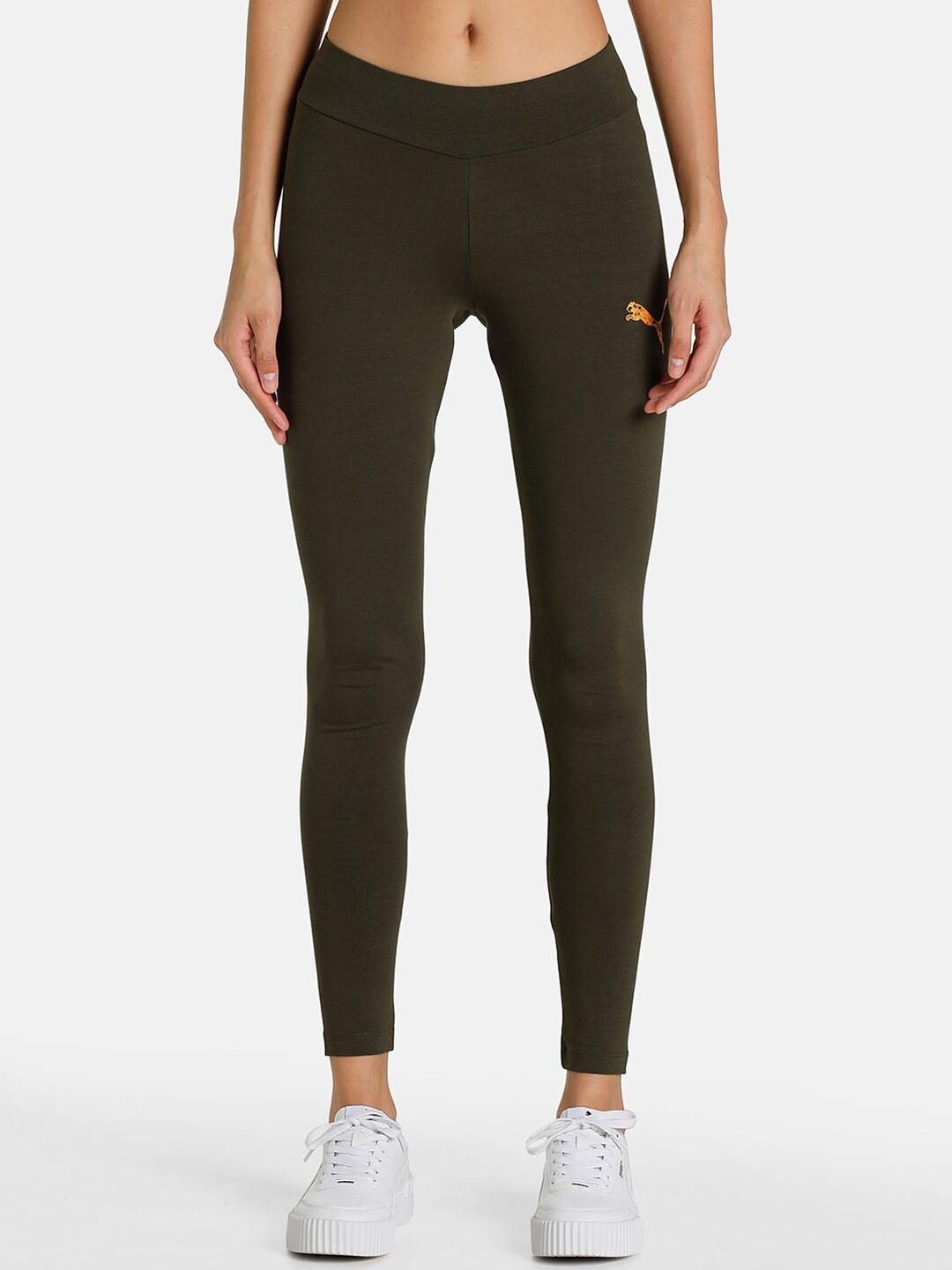 

Puma Women Green Printed PUMA Graphic Tights