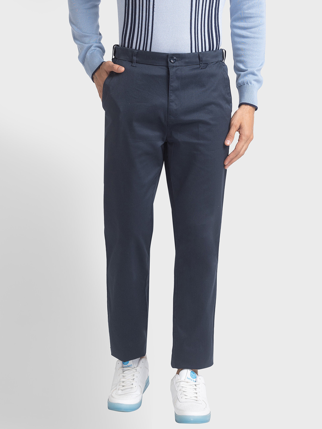 

ColorPlus Men Blue Chinos Trousers
