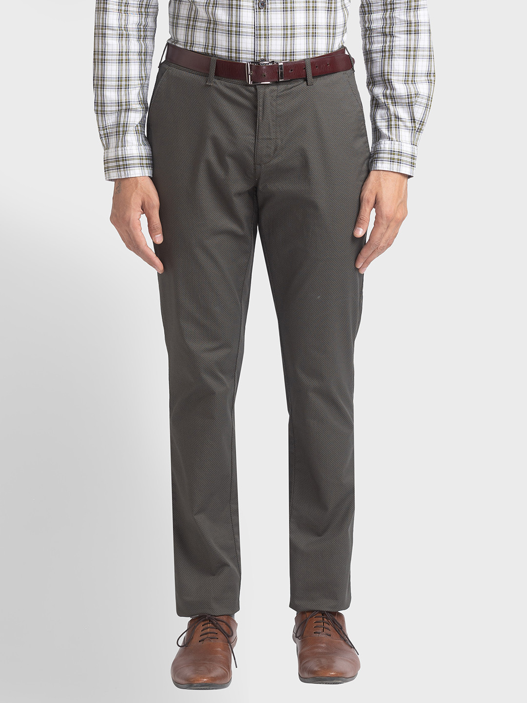 

ColorPlus Men Green Trousers