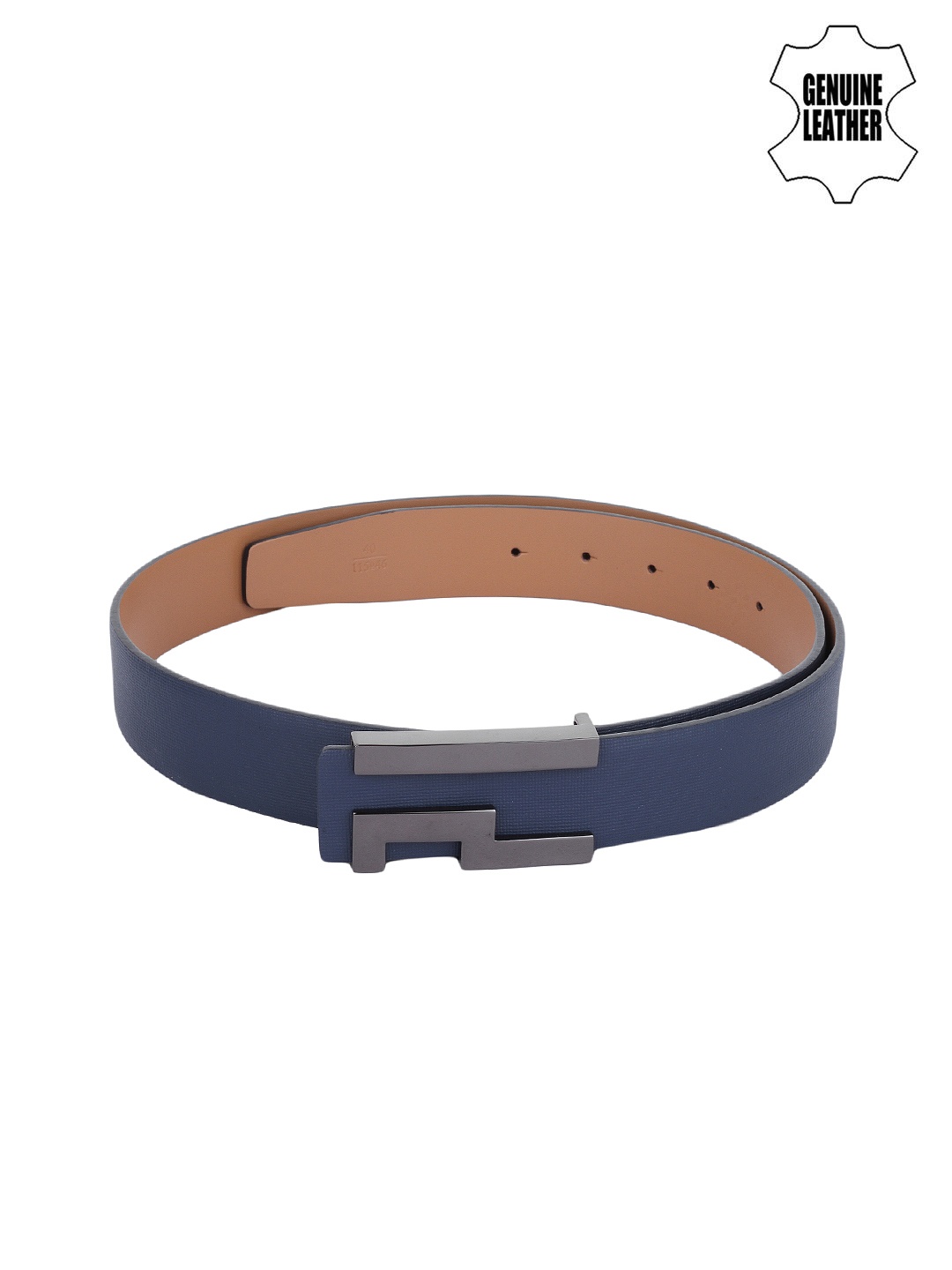 

Alvaro Castagnino Men Blue Genuine Leather Solid Belt