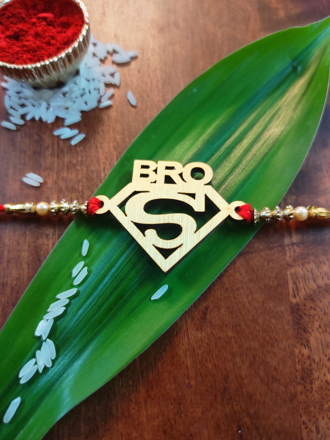 

CRAYTON Men Gold-Toned Designed Rakhi