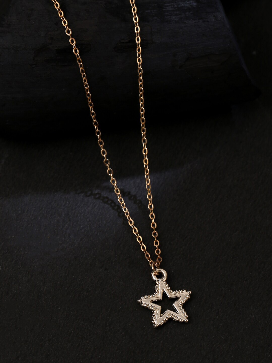 

kashwini Rose Gold-Plated Brass Necklace
