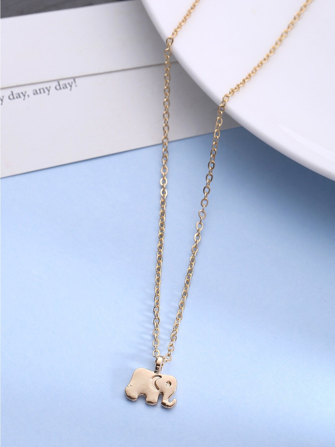 

kashwini Rose Gold Brass Rose Gold-Plated Necklace