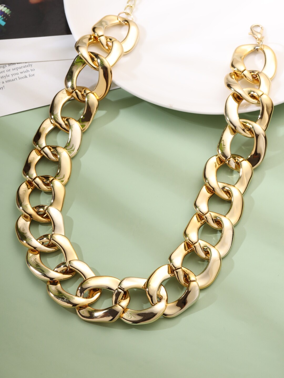 

kashwini Gold-Toned Brass Gold-Plated Necklace