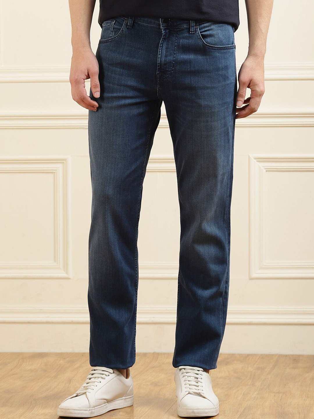 

7 For All Mankind Men Blue Slim Fit Stretchable Jeans