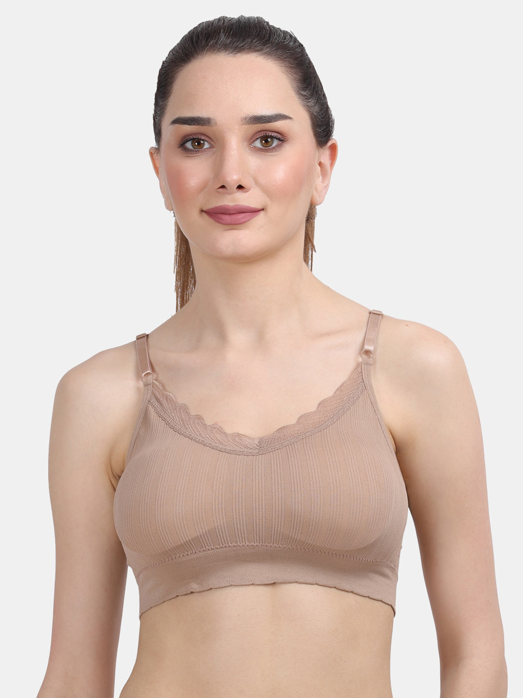 

Amour Secret Women Brown Lightly Padded Sports Bra