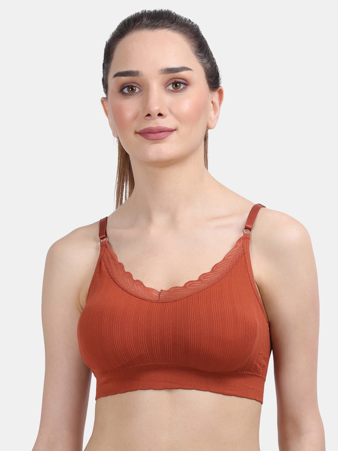 

Amour Secret Rust Light-Padded & Non-Wired Seamless Bra