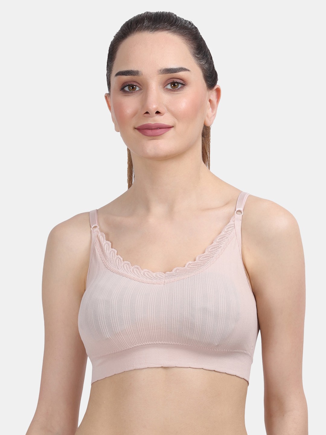

AMOUR SECRET Lightly Padded Sports Bra - Lightly Padded, Pink