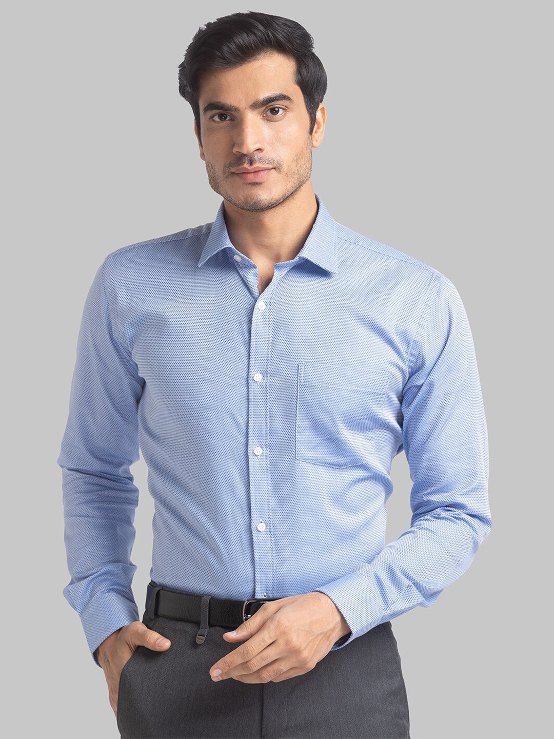 

Park Avenue Men Blue Slim Fit Formal Shirt