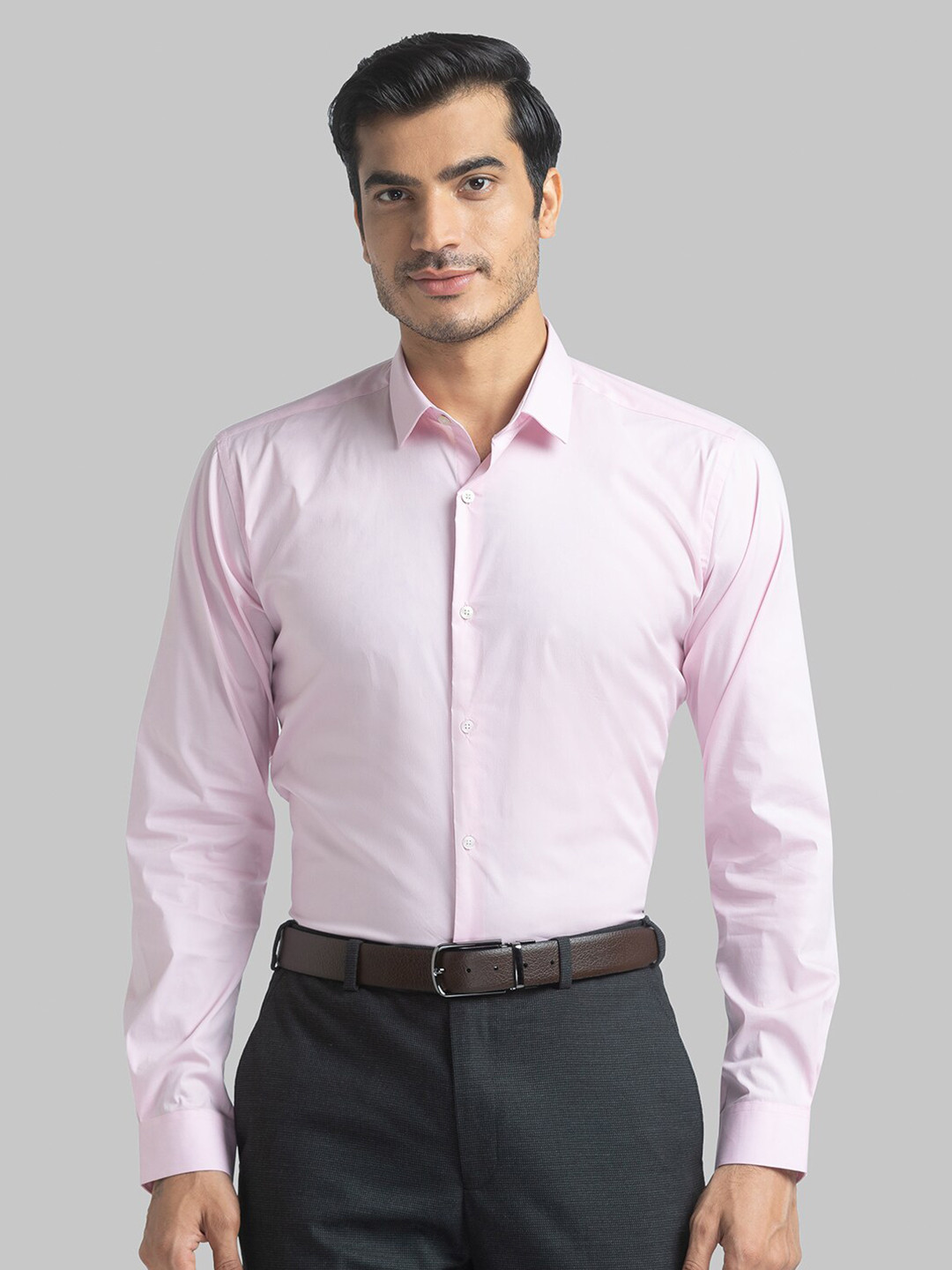 

Park Avenue Men Pink Slim Fit Opaque Formal Shirt