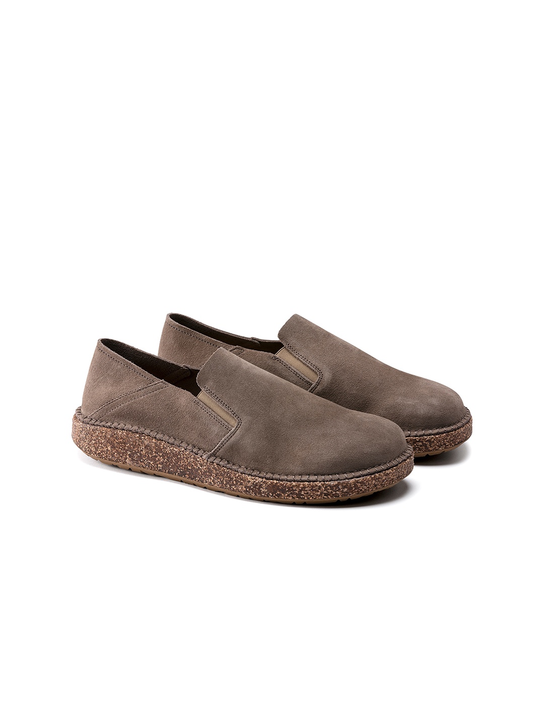 

Birkenstock Unisex Regular Width Brown Suede Callan Slip-On Sneakers