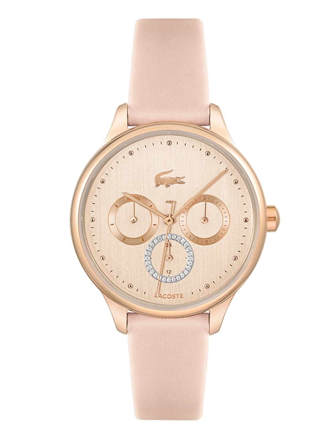

Lacoste Women Pink Embellished Analogue Birdie Multi Function Watch 2001206