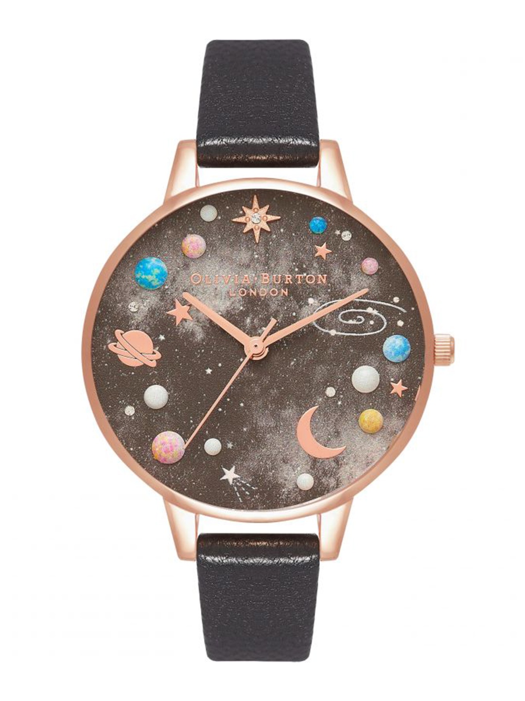 

Olivia Burton Women Black Celestial Analogue Watch OB16GD83