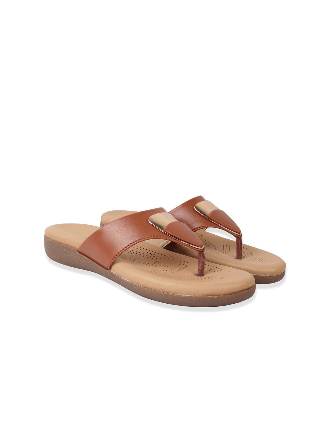 

XE Looks Women Tan Buckles Flats