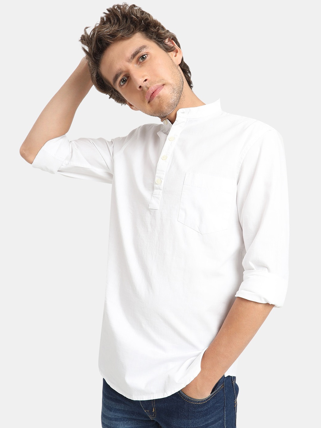 

VASTRADO White Pure Cotton Kurti