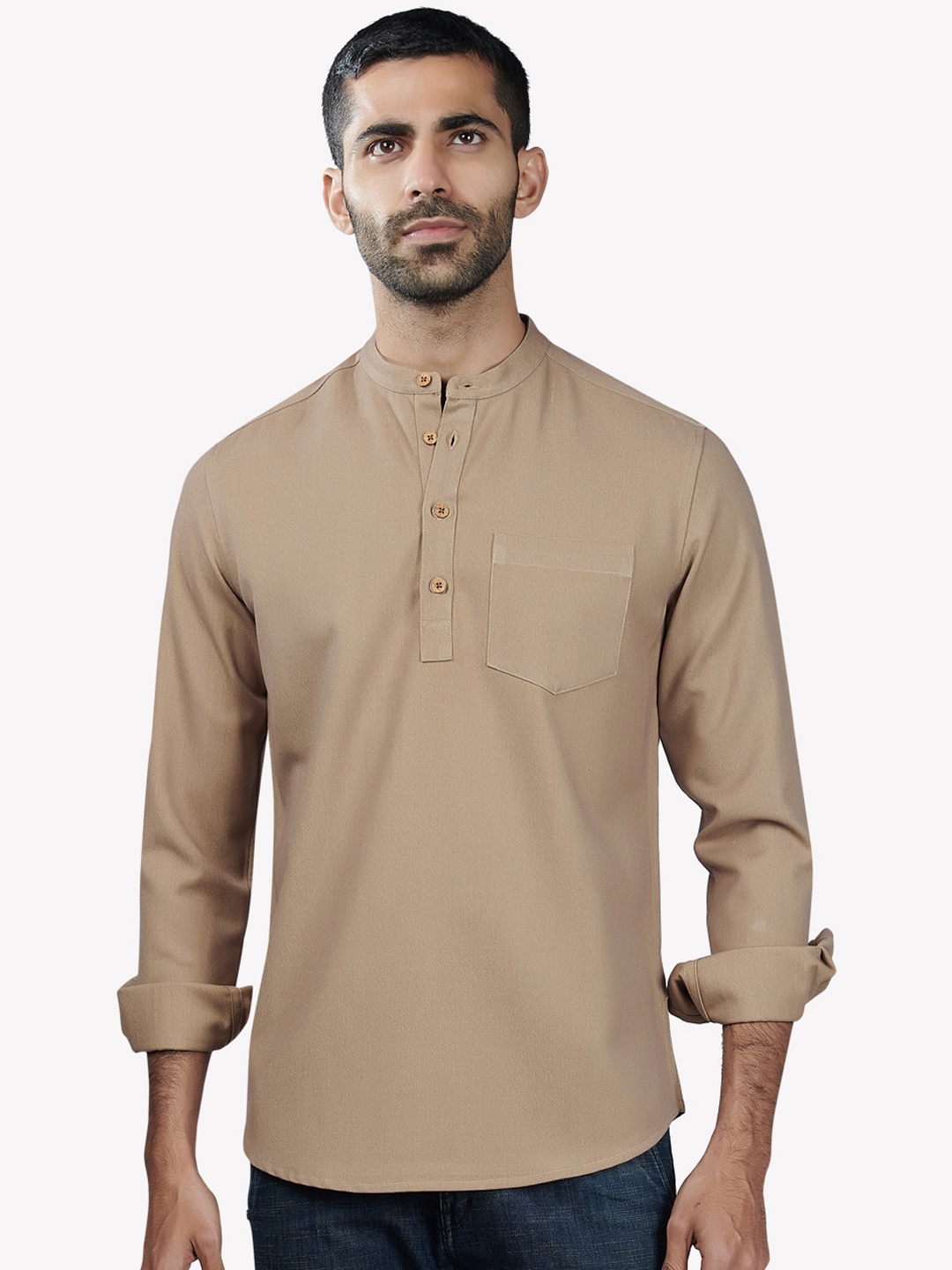 

VASTRADO Men Khaki Kurta