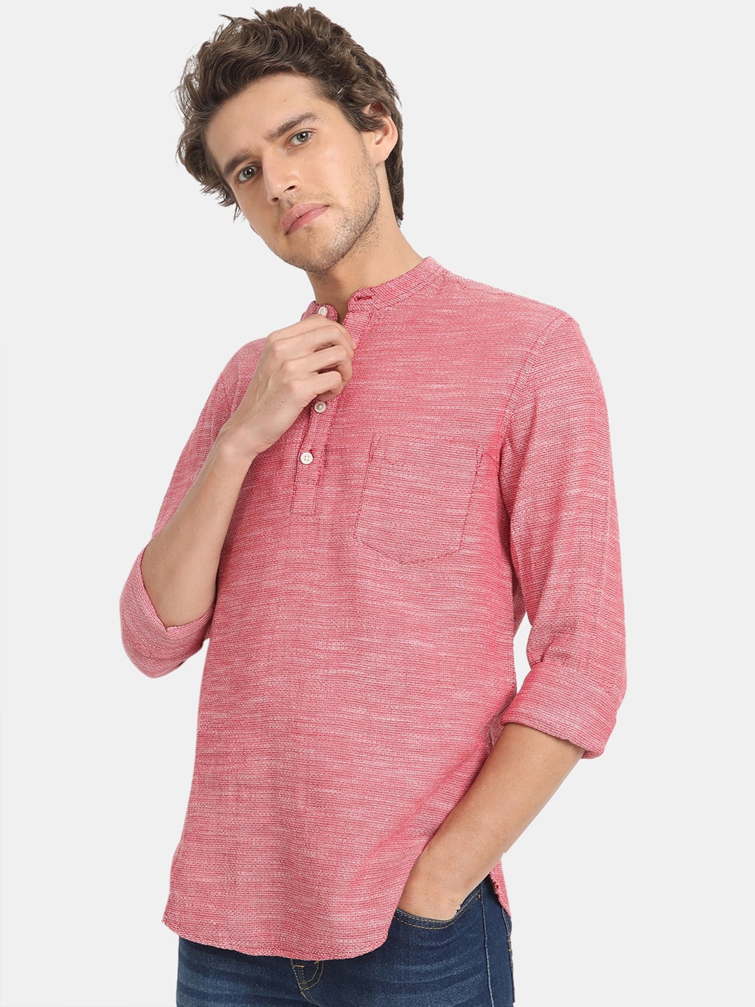 

VASTRADO Men Red Kurta