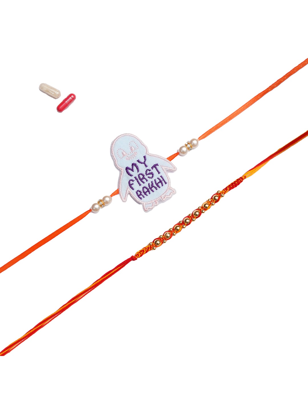 

The Magic Wand Pack of 2 Red & White My First Rakhi