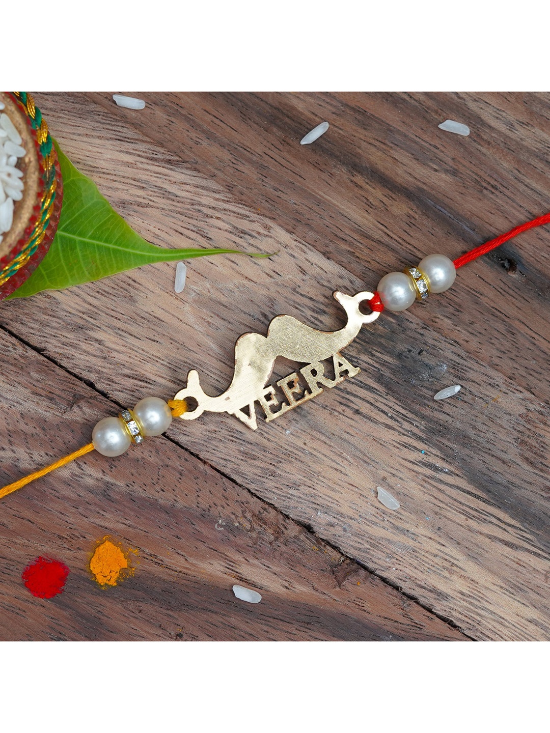 

The Magic Wand Boys Gold & Red Rakhi
